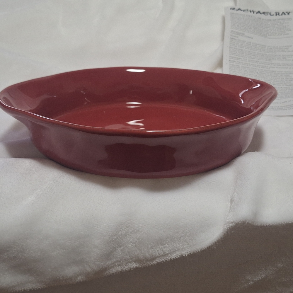 NIB Rachael Ray Red Round Baker - Picture 3 of 4